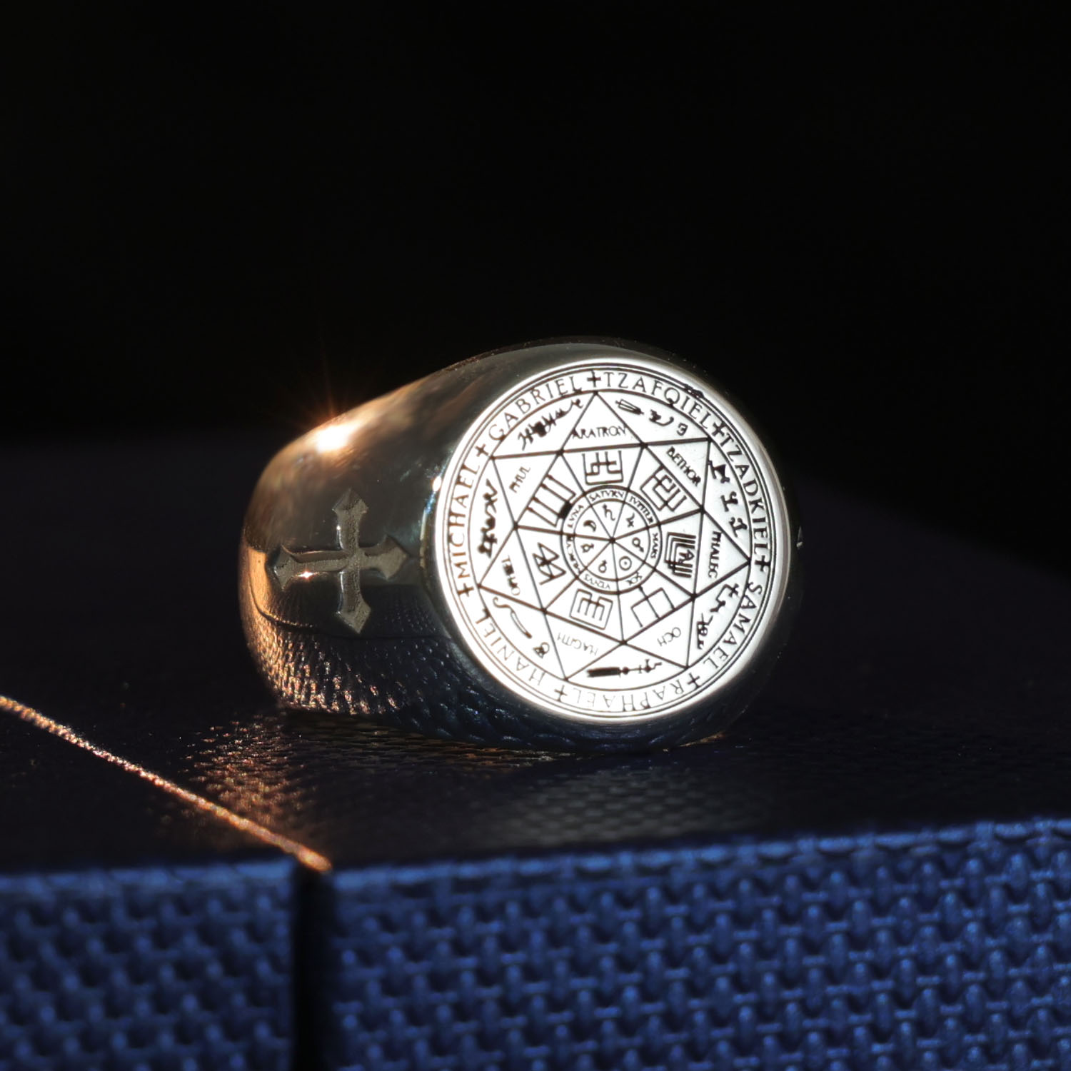 20mm Solid Signet Ring 925 Sil - Signet Ring Men のレビューと価格