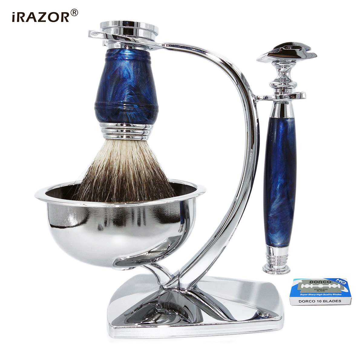 iRAZOR Royalblue Safety Razor  - Men Accessories Combo Gift のレビューと価格