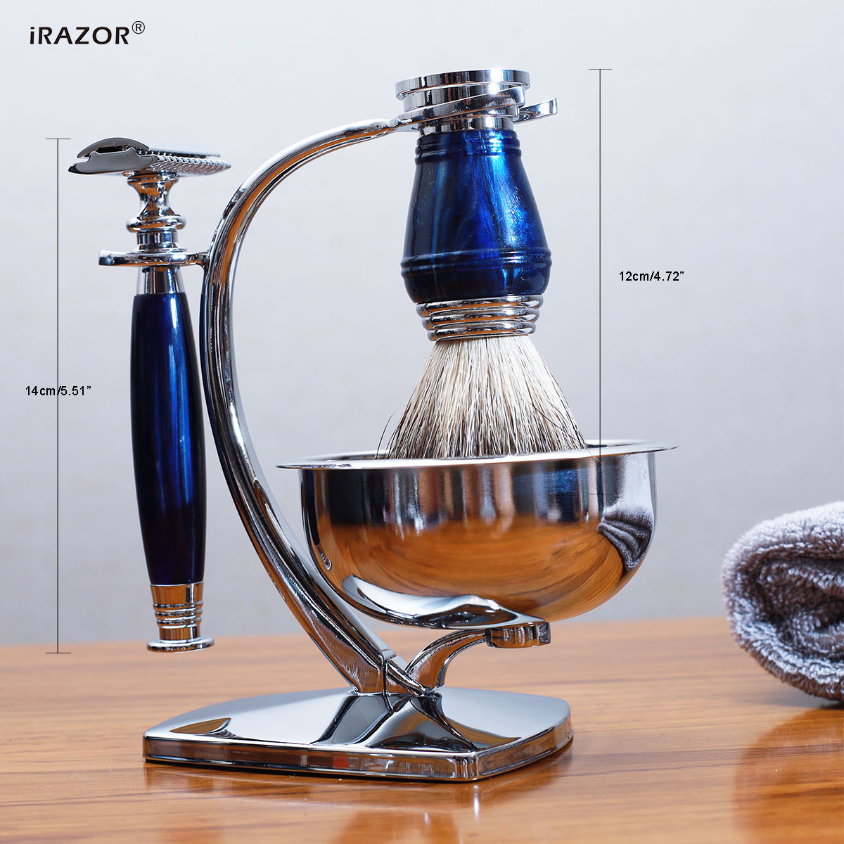 iRAZOR Royalblue Safety Razor  - Men Accessories Combo Gift のレビューと価格