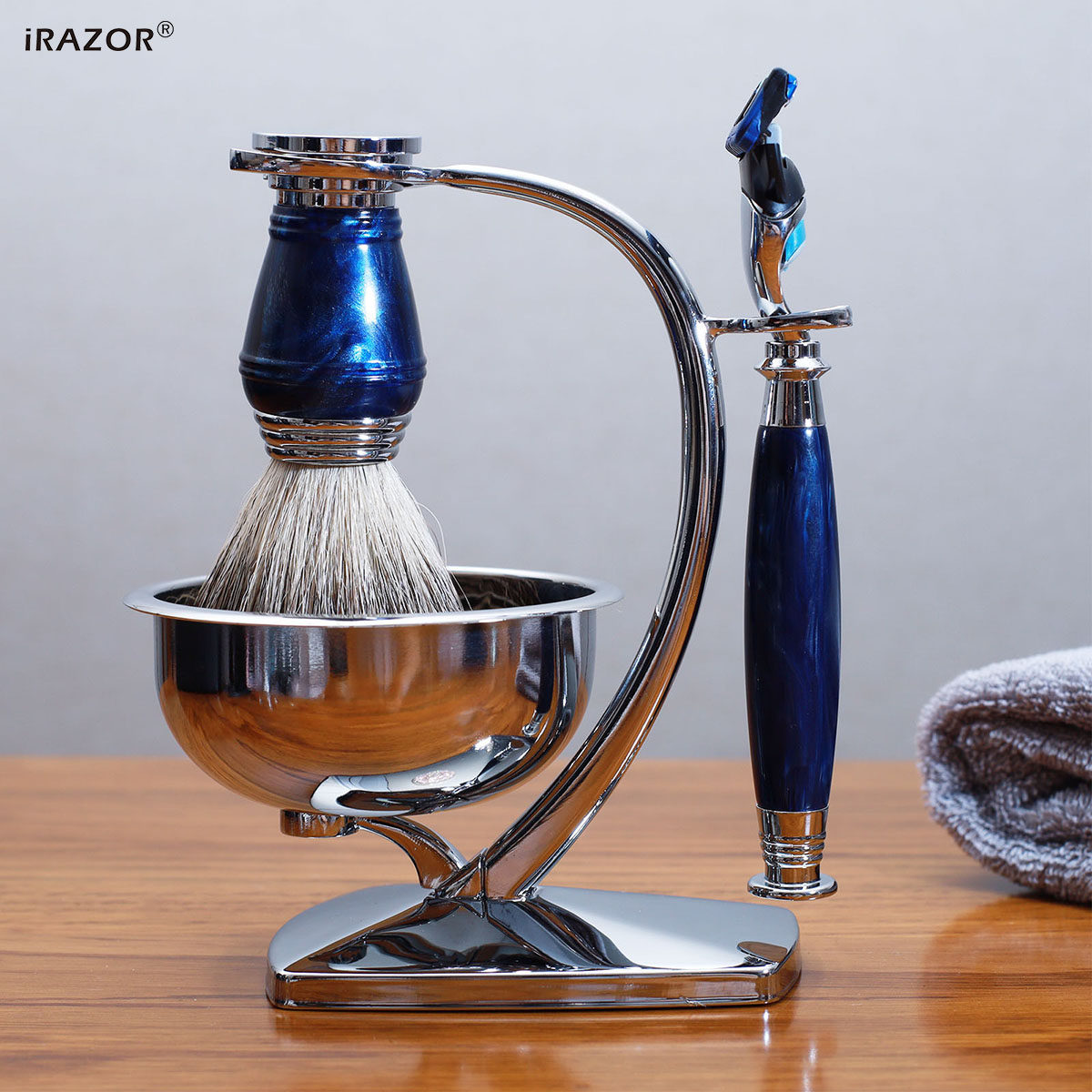 iRAZOR Royalblue Safety Razor  - Men Accessories Combo Gift のレビューと価格