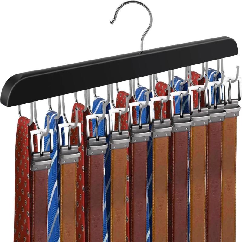 Wooden Belt Rack Women Storage - Men'S Accessories Organizer For Wardrobe のレビューと価格
