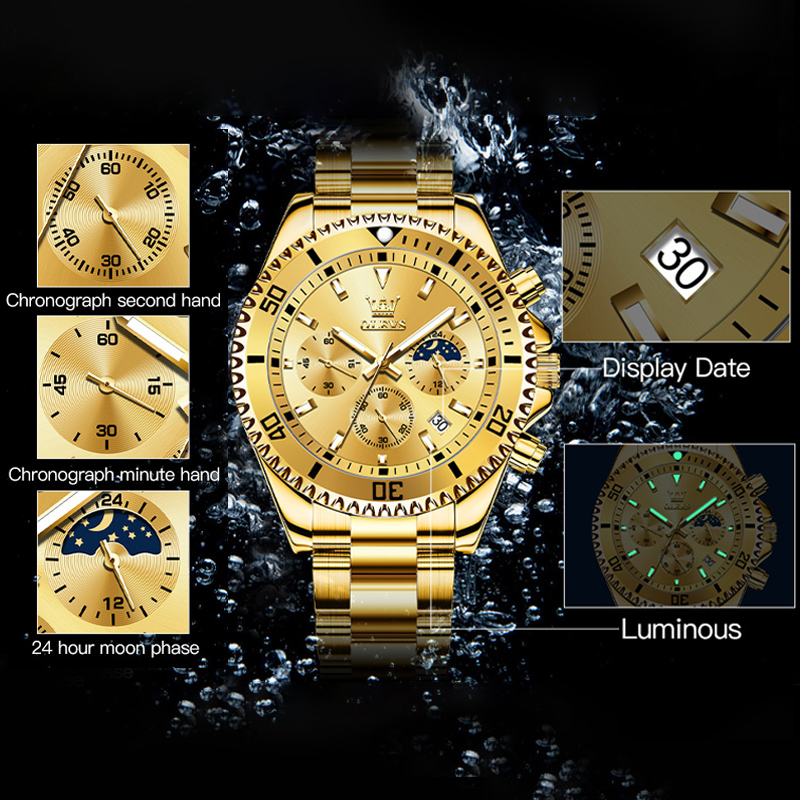 OLEVS Men's Watches Top Brand  - Men'S Accessories Luxury Brands のレビューと価格
