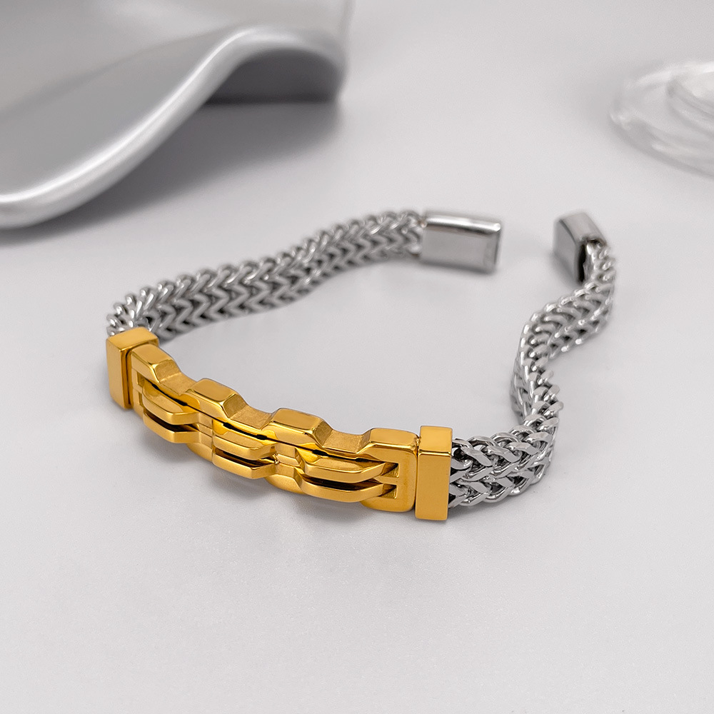 Men's Stainless Steel Bracelet - Men Accessories Pk のレビューと価格