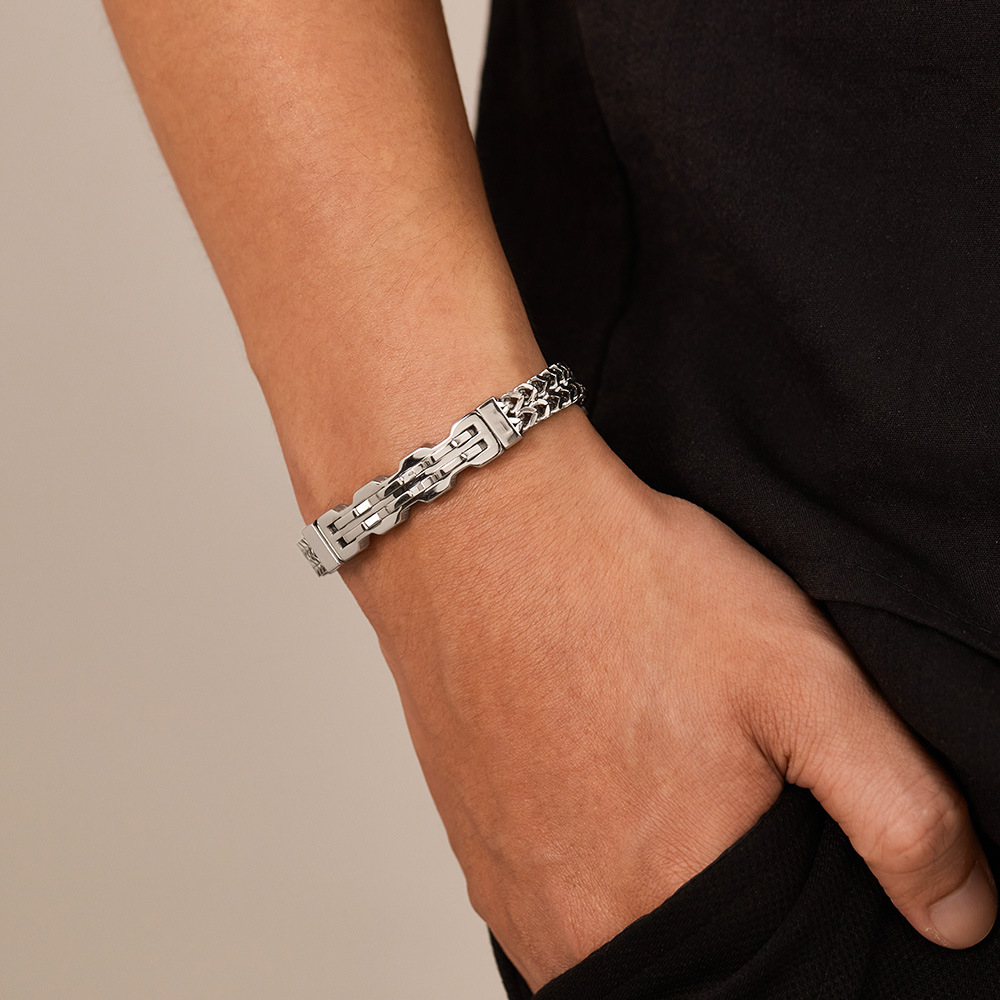 Men's Stainless Steel Bracelet - Men Accessories Pk のレビューと価格