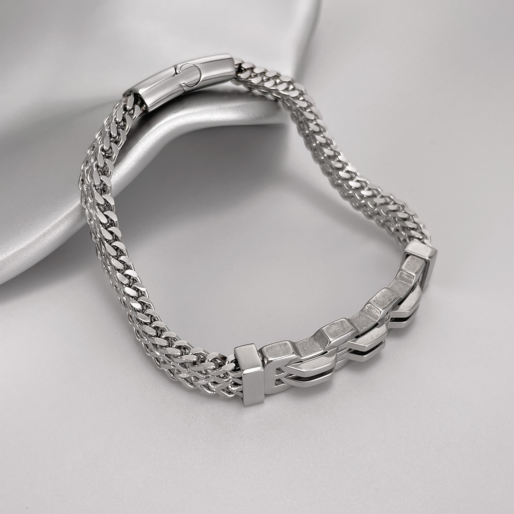 Men's Stainless Steel Bracelet - Men Accessories Pk のレビューと価格