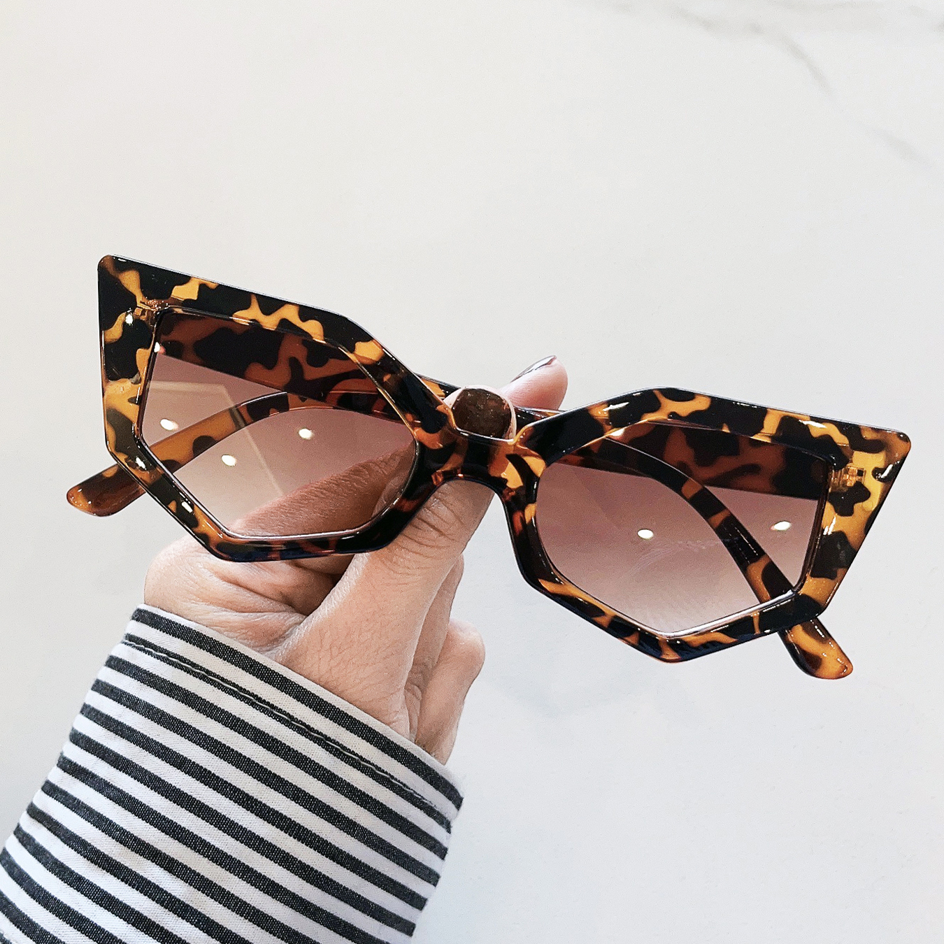 Fashion Geometric Cat Eye Fram - Men'S Accessories Trends 2025 のレビューと価格