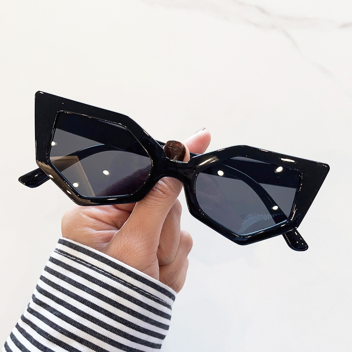 Fashion Geometric Cat Eye Fram - Men'S Accessories Trends 2025 のレビューと価格