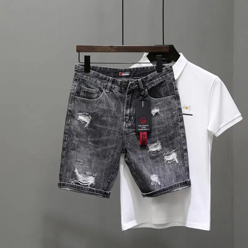 Men's Short Jeans Pants Black  - Men'S Accessories For Jeans のレビューと価格