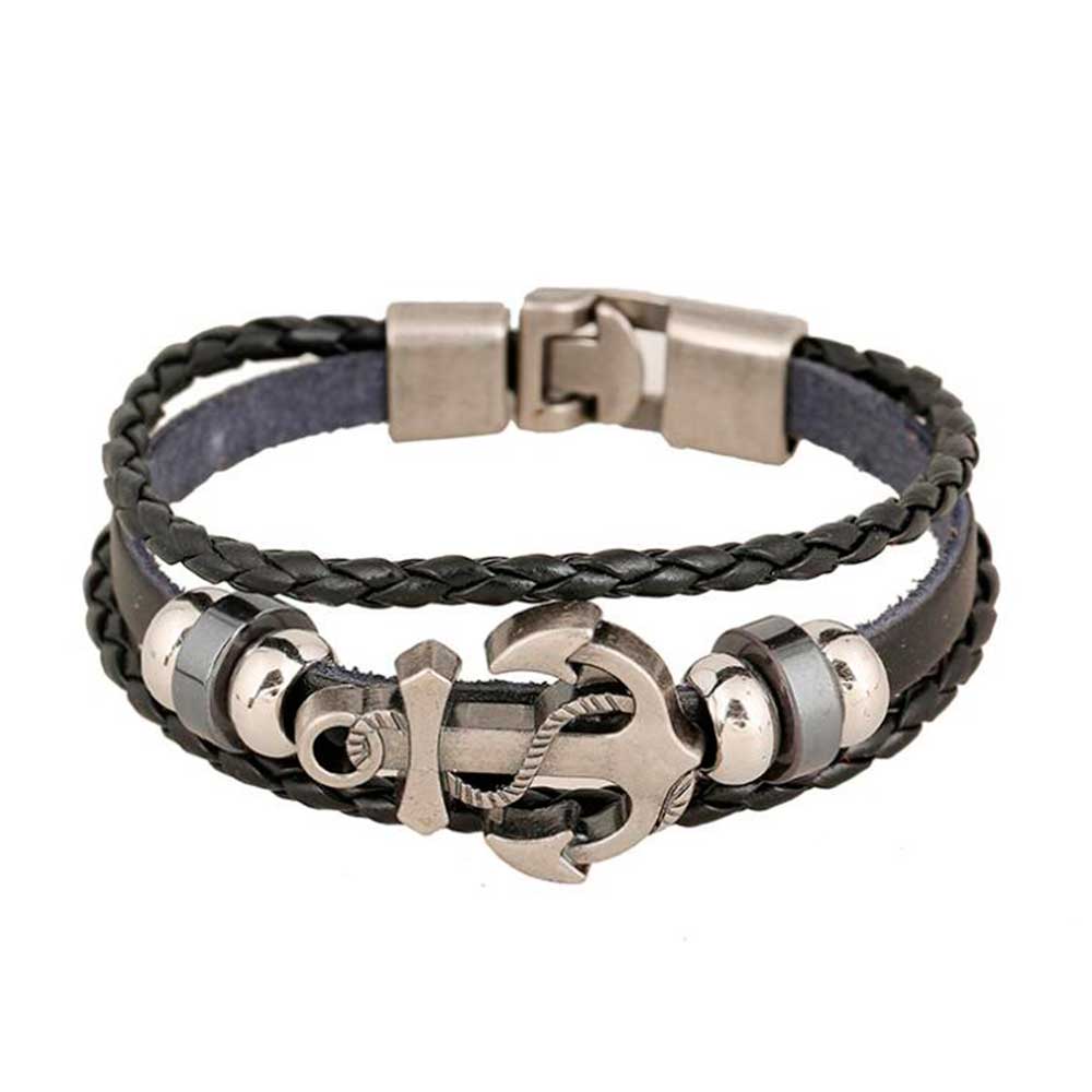 Multi Layered Vintage Leather  - Men Accessories Pk のレビューと価格