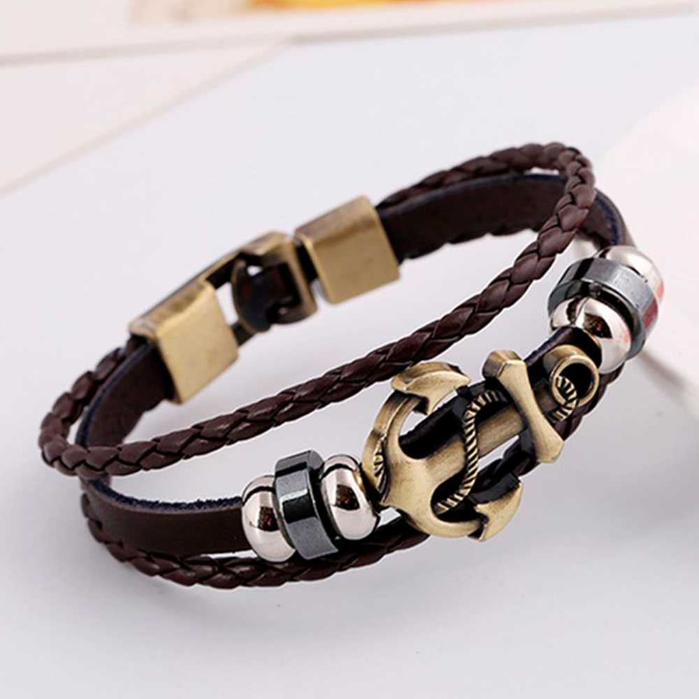 Multi Layered Vintage Leather  - Men Accessories Pk のレビューと価格