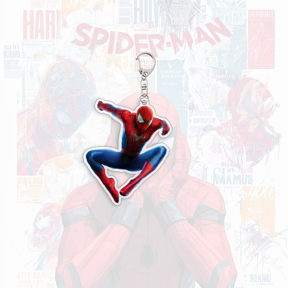 Spider Man Acrylic Keychain An - Men Keychain Accessories のレビューと価格
