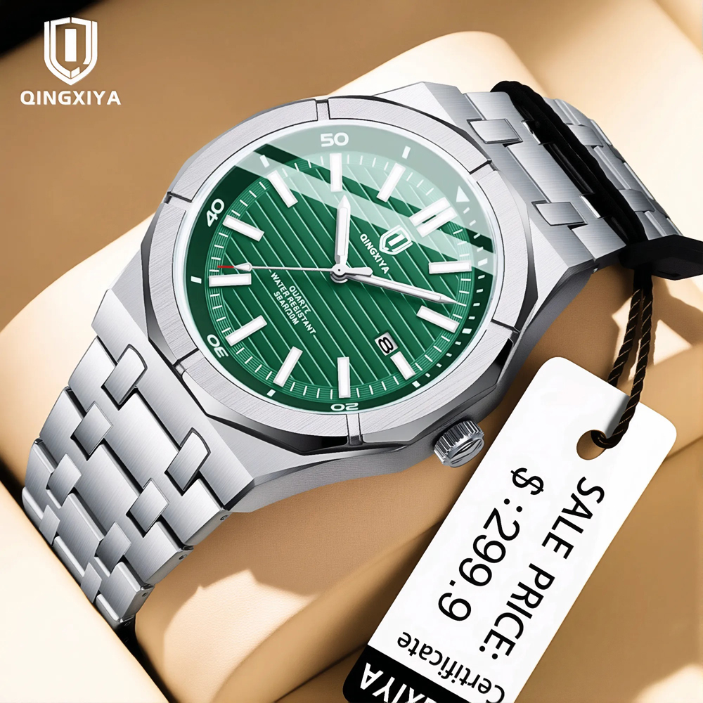 QINGXIYA Top Original Quartz W - Men'S Accessories Luxury Brands のレビューと価格