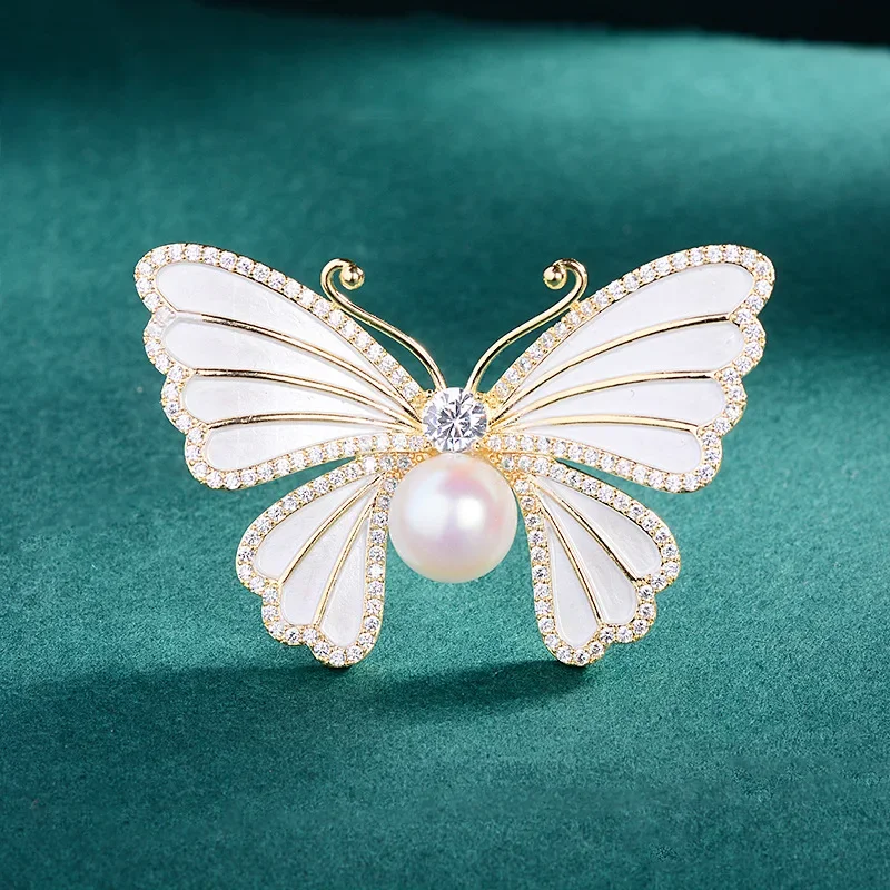 1Pc Chic Pearl Butterfly Brooc - Men'S Accessories Trends 2025 のレビューと価格