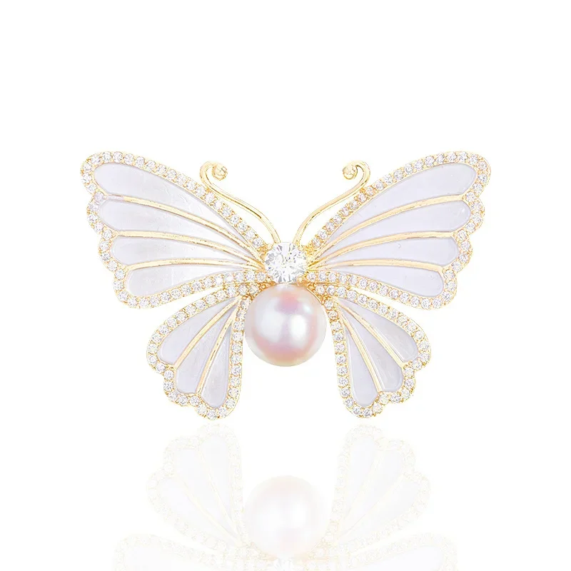 1Pc Chic Pearl Butterfly Brooc - Men'S Accessories Trends 2025 のレビューと価格
